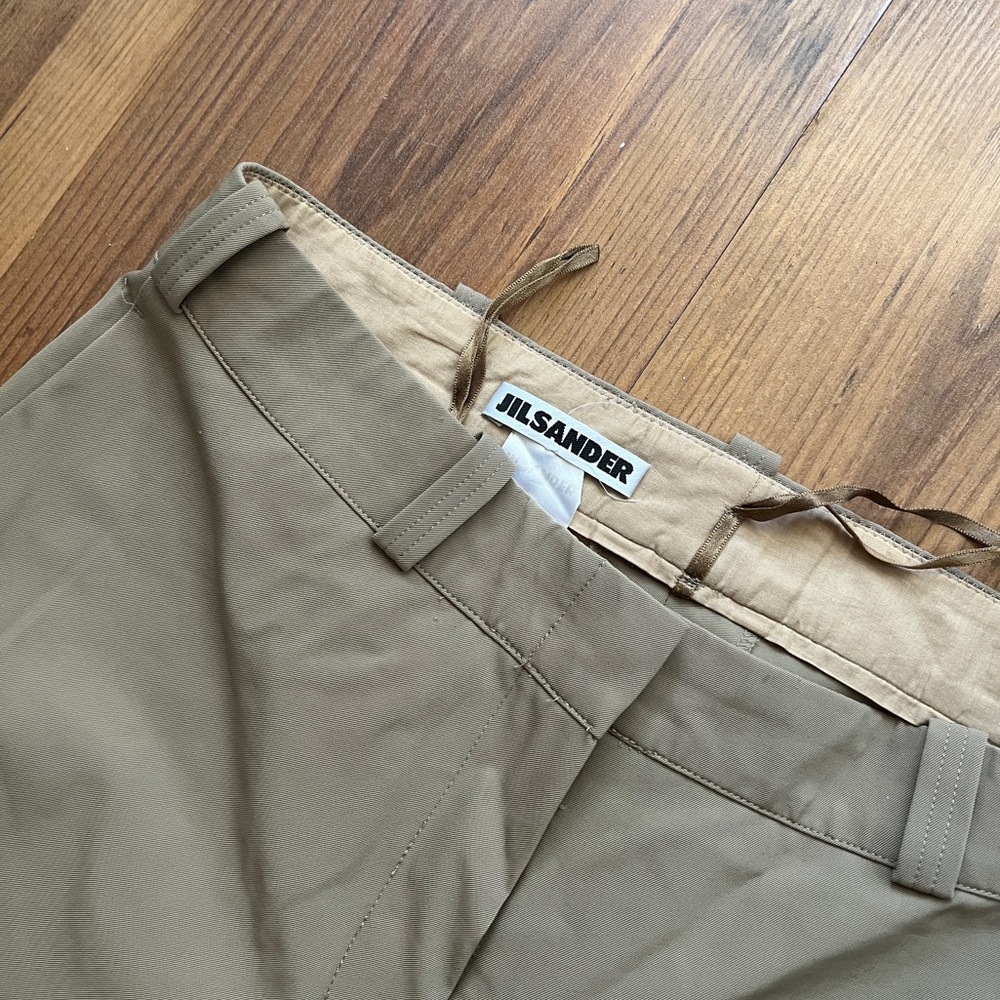 Jil Sander Nylon Lycra Tan Dress Pants - 38